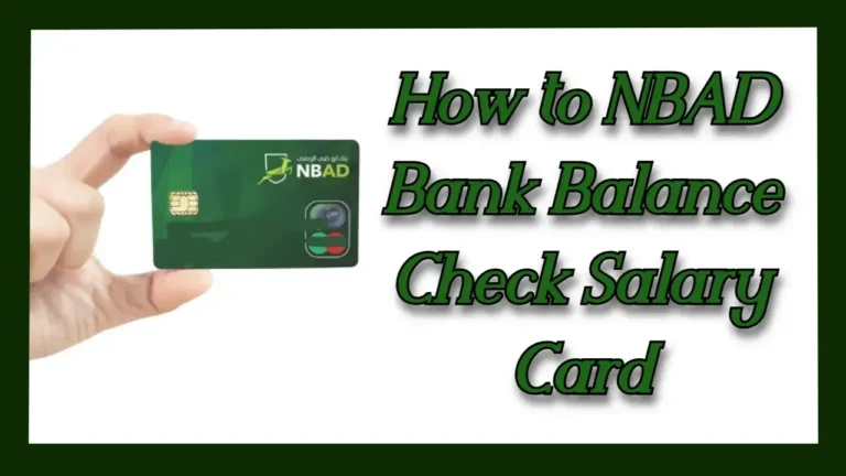 NBAD Bank Balance Check Salary Card nbad bank balance check salary card uae